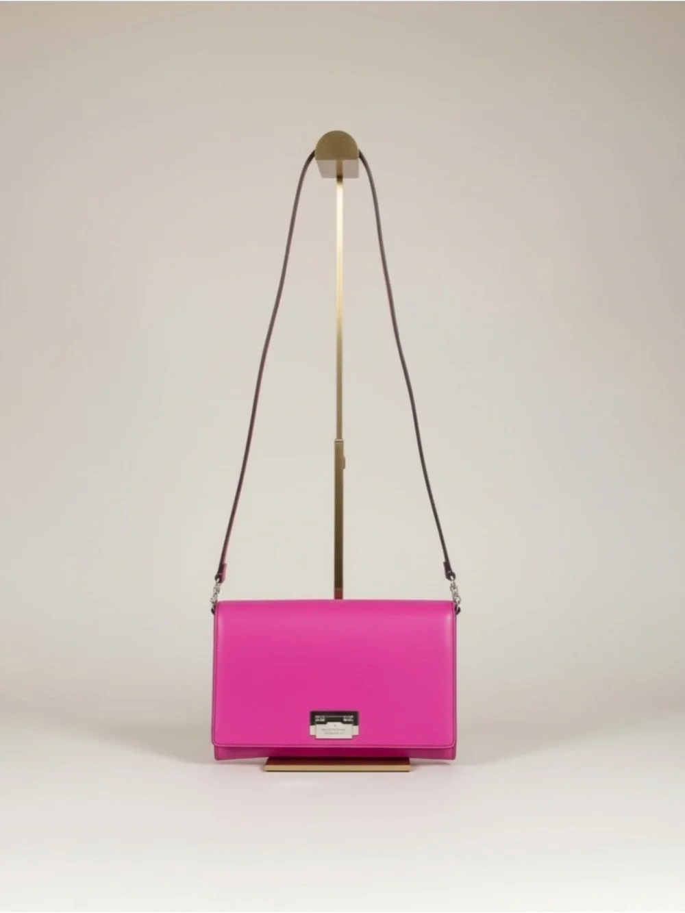 Kate Spade Hot Pink Saffiano WOC Wallet On Chain Crossbody Bag